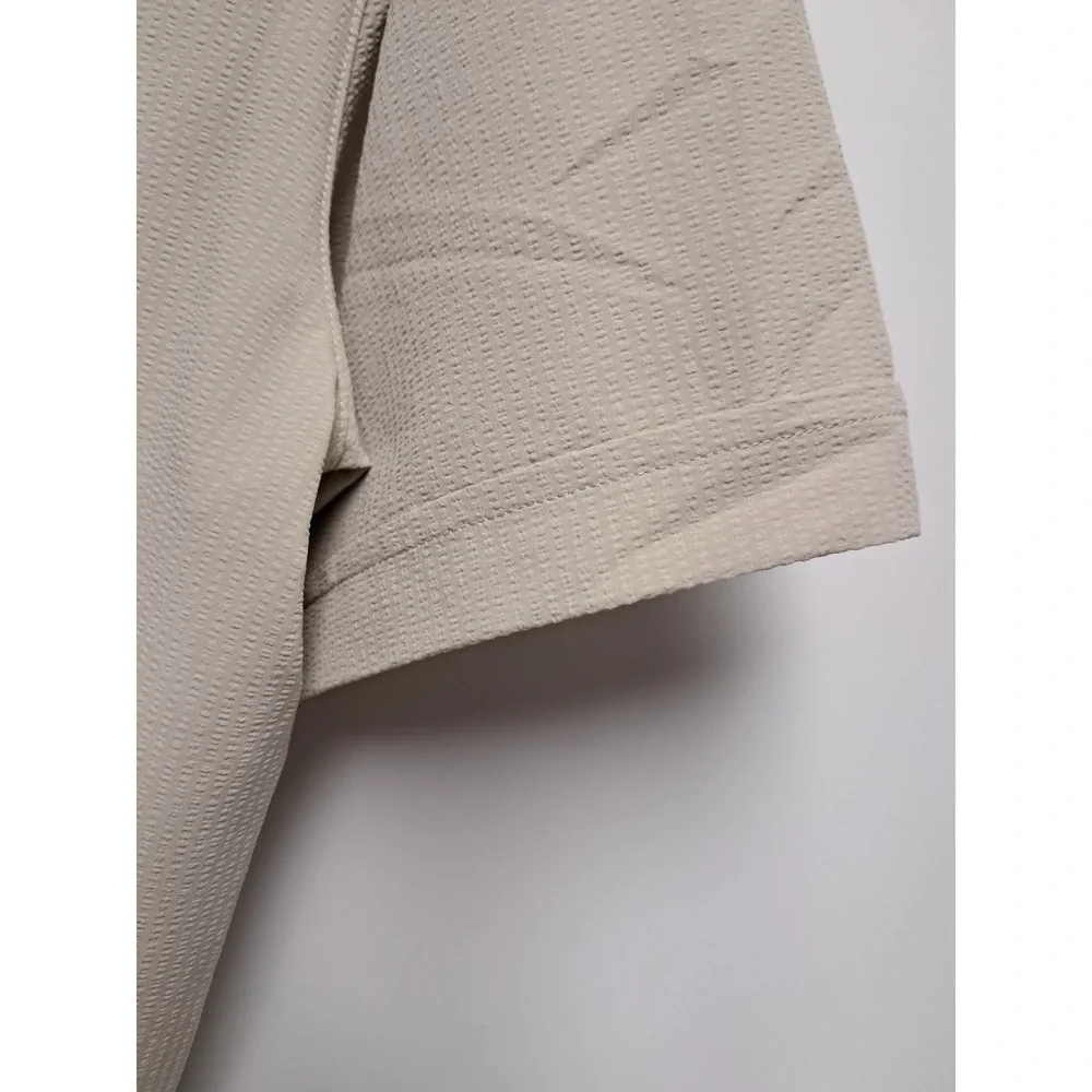 Mens Penguin Sport Agate Gray Short‎ Sleeve Shirt. NWT. Size Med. Small Hole... - Picture 7 of 11